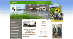 Desktop Screenshot of obec-travcice.cz